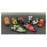 8 vintage Hot Wheels Thundercycles