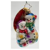 Christopher Radko Snowmen Glowmen Gem Christmas