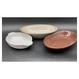 Mountain wood collection cream color oval glass