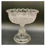 Clear Moon & Stars L. E. Smith compote, 7.25
