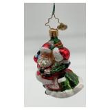 Christopher Radko hand-blown European glass Santa