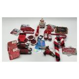 Arkansas Razorbacks Christmas ornaments, sleds,