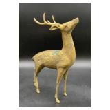 Vintage Mid Century Solid Bronze Brass Buck with