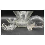Mikasa candy dish, vintage punch cup, vintage