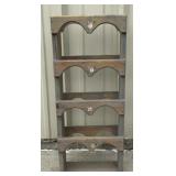 Vintage Hand-Painted Country Wine Rack Shelf