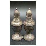 Vintage Rogers Sterling Silver salt and pepper