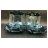 7 Glass Bowls , 8 x 8.5 inches