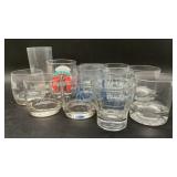 2 Vintage blue glass Anchor Hocking glass cups,