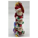 Christopher Radko 1999 3 Stacking Santa Bonanza
