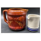 Vintage Brush McCoy Pottery pitcher in the