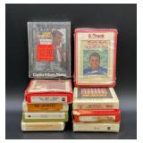 9 vintage 8 tracks, Glen Campbell, Charley Pride,