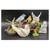 Bird decor, Blue bird is,5.5 inches tall, broken