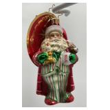 Christopher Radko Sleepytime Santa glass