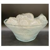 Vintage punch bowl and cups