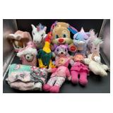 Baby dolls, blanket, Fisher-Price Laugh & Learn