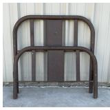 Vintage metal headboard and footboard, headboard
