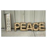 Christmas LED light up signs, Trimsetter Ho Ho