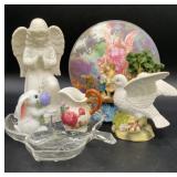 Vintage Guardian Angel Watching Children Cross