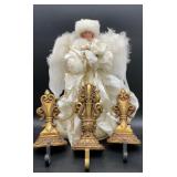 Vintage JC Penney angel tree topper, wings need