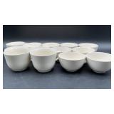 13 vintage creamware tea cups