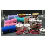 Ribbon, wired ribbons, sheer organza, satin,