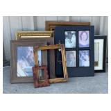 Picture frames, diploma in frame, door shaped