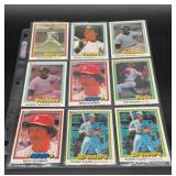 11 1981 Donruss Baseball cards, Nolan Ryan,