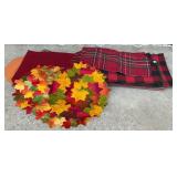 Various place mats, Fall, Christmas, summer