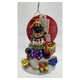 Christopher Radko Freezy Breezy snowman glass