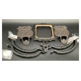 Vintage Route 66 Bottle Openers, Cast Iron Hooks