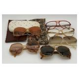 Vintage eye glasses and cases, Foster Grant,