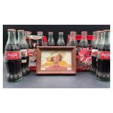 Vintage Coca-Cola items. Picture of a women in