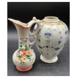 Vintage Interpur porcelain pitcher decorated with