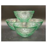 4 Vintage Hot Pepper Jalapeï¿½o Embossed Green