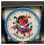 Marvel Spider -Man wall clock, new in box,