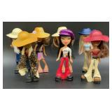 7 vintage McDonalds Bratz dolls, 5 inches tall