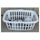 Laundry basket 24 x 17.5 x 10.5 in, Wall mount