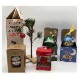 Christmas ornaments, I love you to the moon and