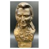 Vintage Elvis Presley Chalkware Bust Statue 12