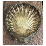 Vintage Silverplate Shell Form Bon Bon Dish with