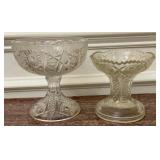 UV GLOW compote 6.5 inches tall