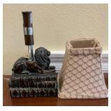 Vintage Art Deco Style Lion Figural Lamp Base