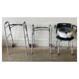 Folding walkers Drive and Guardian with