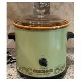 Vintage 1970s avocado green Rival Crock-Pot