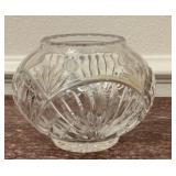 Cut Crystal Rose Centerpiece Bowl 4.5 inches tall