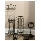 Dark bronze bathroom accessories, toilet paper