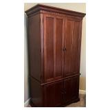 Executive Style Cherry Media Cabinet & Storage