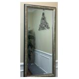 Large Contemporary Wall Mirror with Beveled Glass