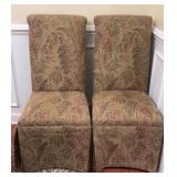 Matching Upholstered Parsons Style Chairs with