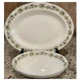 Royal Doulton Vanity Fair large oval plate 13 in